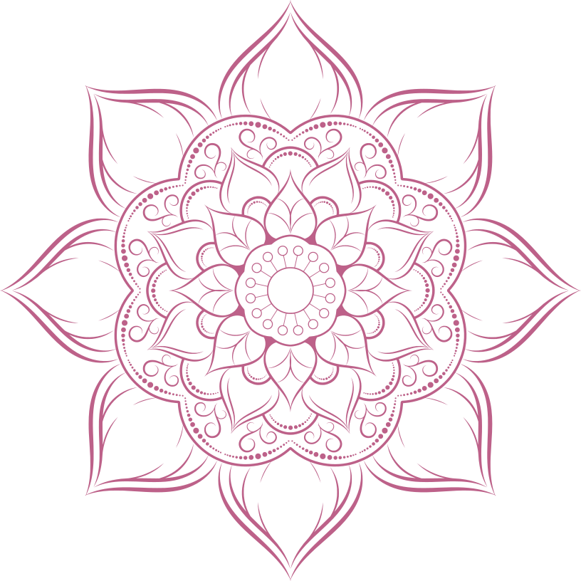 Mandala rose spirituel